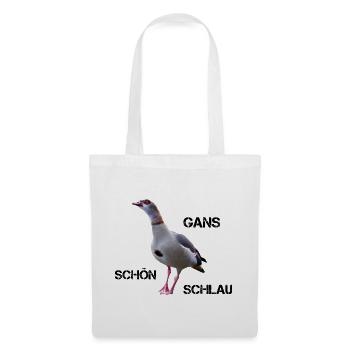 Ganz schön schlau - Stoffbeutel - Weiß - Vorne