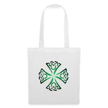 Keltische Symbole Stärke und Mut - Stoffbeutel - Weiß - Vorne