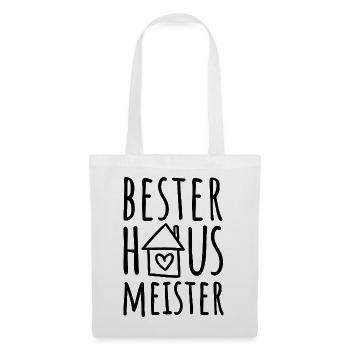 Bester Hausmeister - Stoffbeutel - Weiß - Vorne