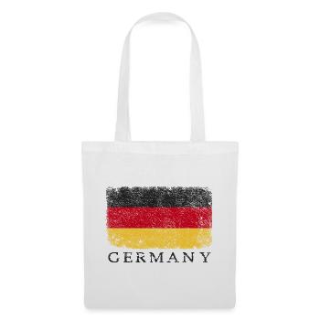 Deutschland Deutsche Flagge Deutschlandflagge - Stoffbeutel - Weiß - Vorne