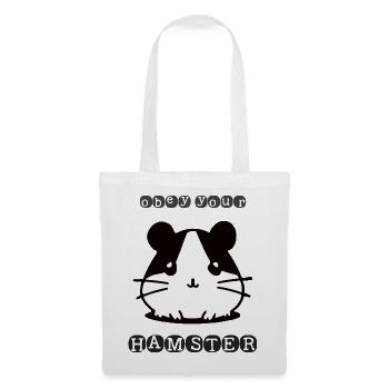 Obey your Hamster - Stoffbeutel - Weiß - Vorne