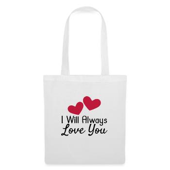 Love you - Stoffbeutel - Weiß - Vorne