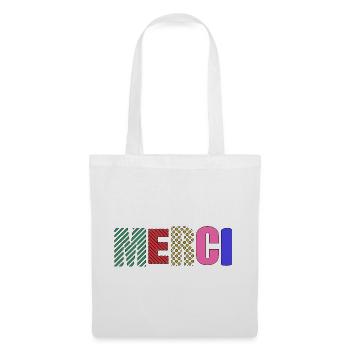 Vielen Dank - Stoffbeutel - Weiß - Vorne
