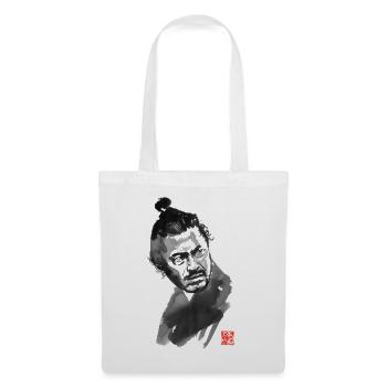 Toshiro Mifune: ein großer japanischer Schauspieler - Stoffbeutel - Weiß - Vorne