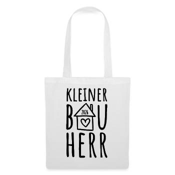 Kleiner Bauherr 2026 - Stoffbeutel - Weiß - Vorne