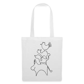 Bremer Stadtmusikanten Linien - Tote Bag - white - Front