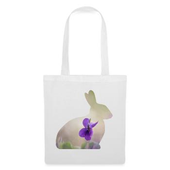 Hase Kaninchen - Stoffbeutel - Weiß - Vorne