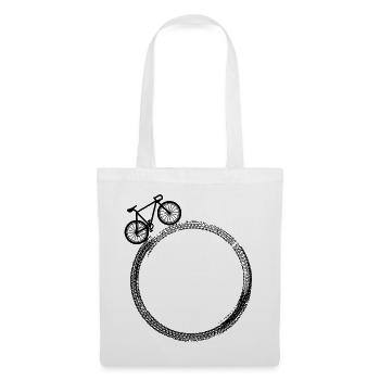Radsport Bike Fahrrad Sport Radeln Biker Cycling - Stoffbeutel - Weiß - Vorne