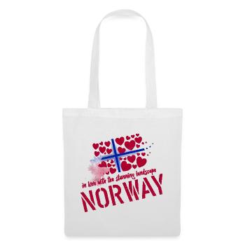 Norwegen Elch norge - Stoffbeutel - Weiß - Vorne