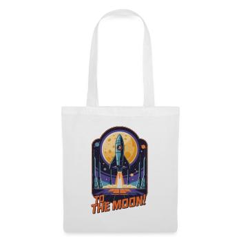 Vers la Lune - Sac en tissu - blanc - Devant
