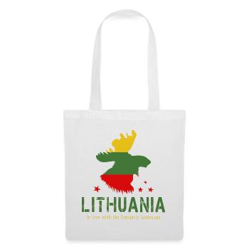 Litauen litauisch Vilnius - Stoffbeutel - Weiß - Vorne