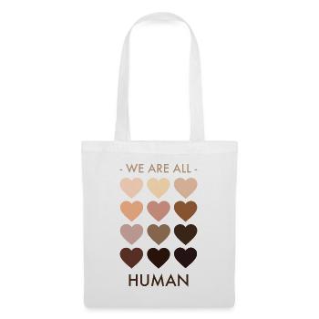 We are all human - Stoffbeutel - Weiß - Vorne
