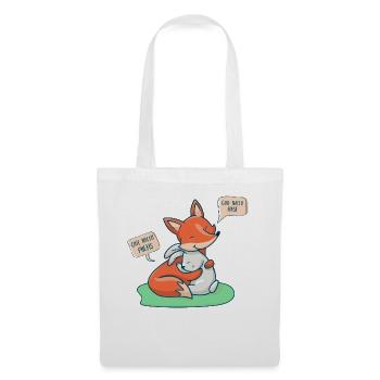 Da wo sich Fuchs und Hase 'Gute Nacht' sagen - Stoffbeutel - Weiß - Vorne