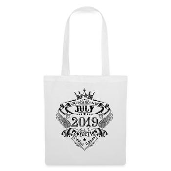 2019 Juli 2019 Geburtstag Juli 2019 - Stoffbeutel - Weiß - Vorne