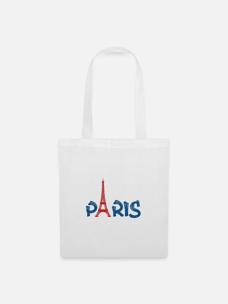 PARIS - Stoffbeutel - Weiß
