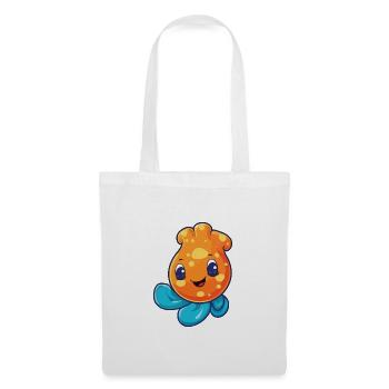 Sea Squirt Cartoon Kawaii Aquarell Illustration - Stoffbeutel - Weiß - Vorne