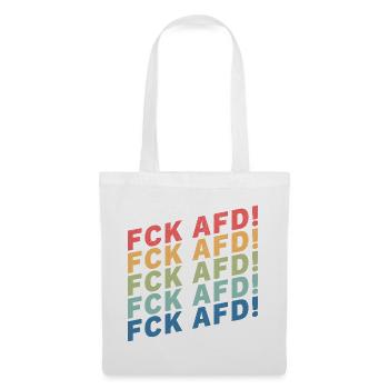 FCK AFD - Stoffbeutel - Weiß - Vorne