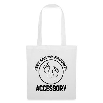 Füße sind mein liebstes Accessoire - Stoffbeutel - Weiß - Vorne