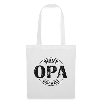Bester Opa der Welt - Stoffbeutel - Weiß - Vorne