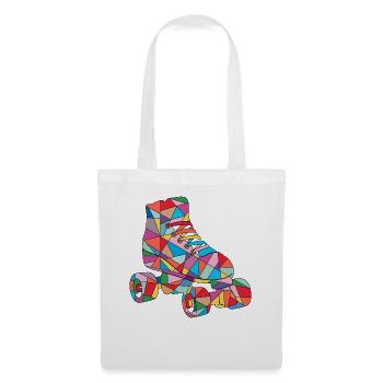 Rollschuh Mädchen Roller Skating Kinder Rollschuhe - Stoffbeutel - Weiß - Vorne