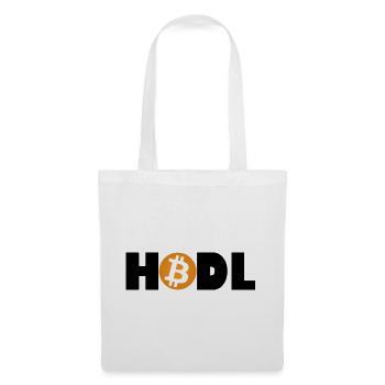 Bitcoin Revolution – Hold the Future - Stoffbeutel - Weiß - Vorne