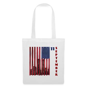 11 September - Patriot Day USA Gedenken - Stoffbeutel - Weiß - Vorne