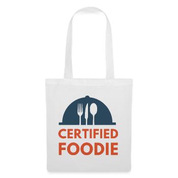 Food Lover Food Foodie certifié - Sac en tissu - blanc - Devant