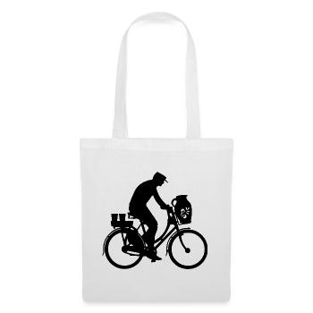 Fahrrad & Bembel in Frankfurt (Mann) - Stoffbeutel - Weiß - Vorne