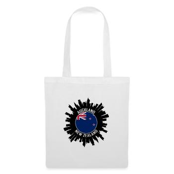 Auckland Skyline Neuseeland Flagge Reisesouvenir - Stoffbeutel - Weiß - Vorne