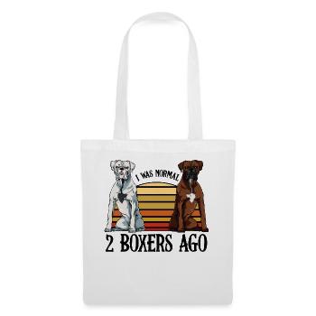 boxeur - Sac en tissu - blanc - Devant
