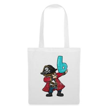 Wilder Piratenkapitän Geburtstag - Stoffbeutel - Weiß - Vorne