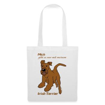 Mein Irish Terrier - Stoffbeutel - Weiß - Vorne