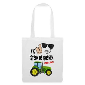 farmers protest with enough is enough for the farmers - Tote Bag - white - Front