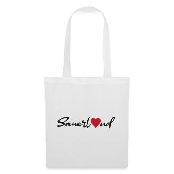 Sauerland Sticker - Stoffbeutel - Weiß - Vorne
