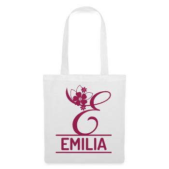 EMILIA Vorname - Stoffbeutel - Weiß - Vorne