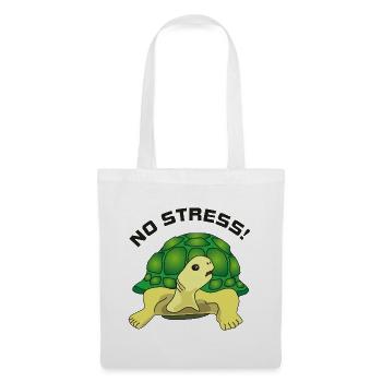 no stress - Stoffbeutel - Weiß - Vorne