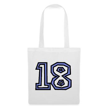 18. 18 YEARS OLD. 18th ANNIVERSARY. BIRTHDAY 18 YEARS. - Tote Bag - white - Front