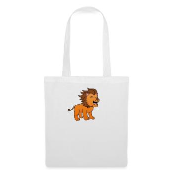 Lion Löwe - Stoffbeutel - Weiß - Vorne