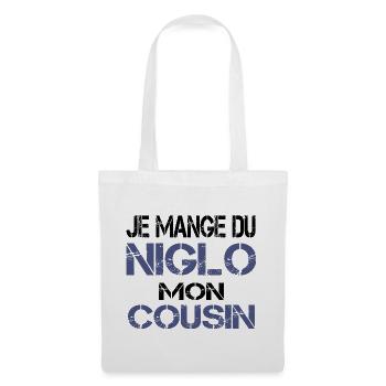 Je mange du Niglo - Sac en tissu - blanc - Devant