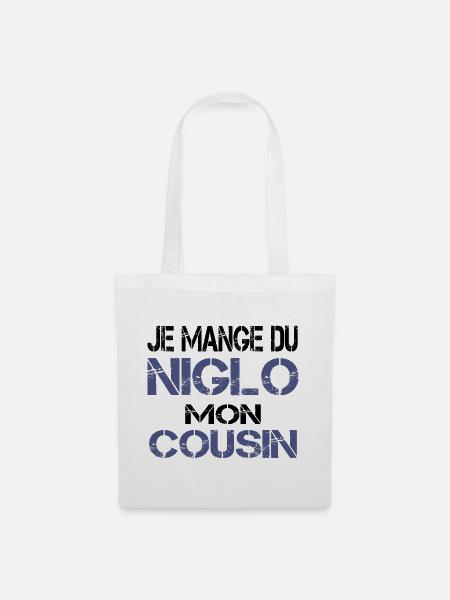 Je mange du Niglo - Sac en tissu - blanc