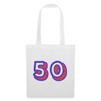 50. 50 YEARS. 50th ANNIVERSARY. 50TH ANNIVERSARY. - Tote Bag - white - Front