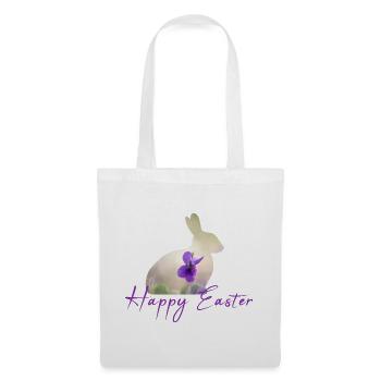 Happy Easter - Stoffbeutel - Weiß - Vorne