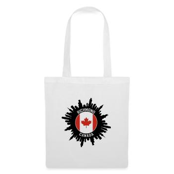 Richmond Skyline Kanada Flagge Reise-Souvenir - Stoffbeutel - Weiß - Vorne