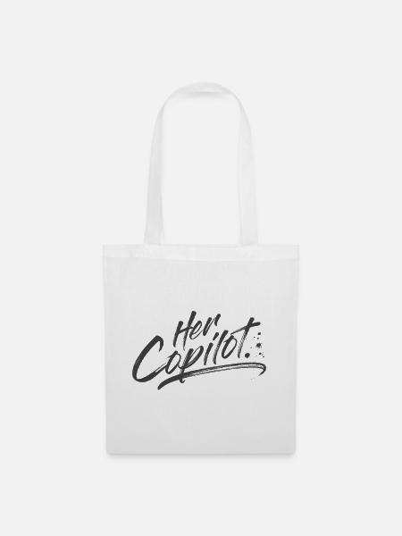 Her Copilot - Tote Bag - white