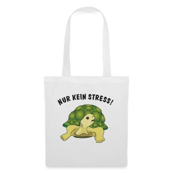 nur kein stress - Stoffbeutel - Weiß - Vorne