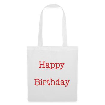 1. 1 JAHR. 1. JAHRESTAG. 1 JAHR GEBURTSTAG - Stoffbeutel - Weiß - Vorne
