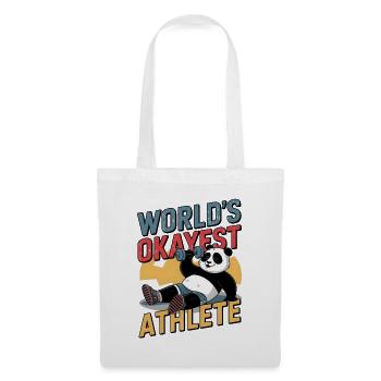 Der okayste Athlet der Welt - Stoffbeutel - Weiß - Vorne