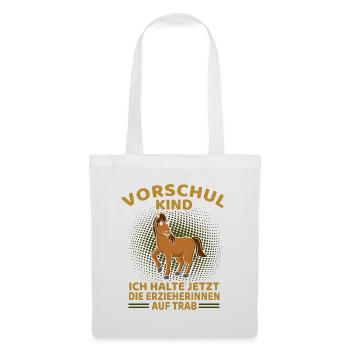 Vorschulkind Vorschule - Stoffbeutel - Weiß - Vorne