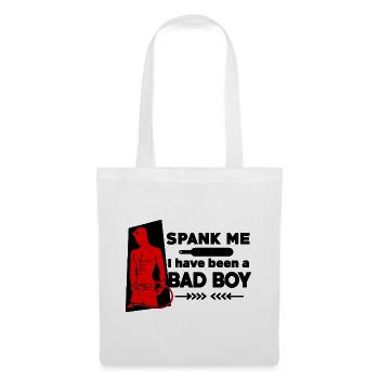 Spank me, I have been a Bad Boy - Frecher Teufel - Stoffbeutel - Weiß - Vorne