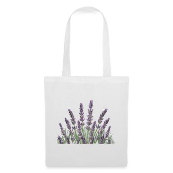 Lavendelhalme Lavendel - Stoffbeutel - Weiß - Vorne